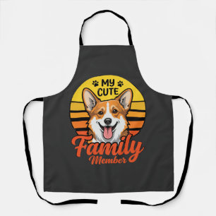 Schattige Corgi-familielid Hond Liefhebber Schort