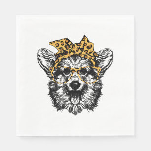 Schattige Corgi Funny Dog Lover Gift Servet