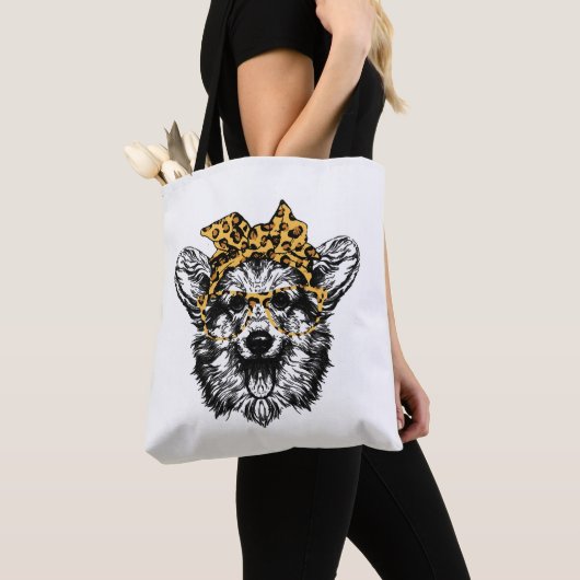 Schattige Corgi Funny Dog Lover Gift Tote Bag (Dichtbij)