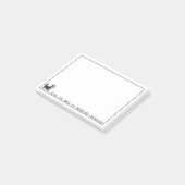 Schattige Corgi Gepersonaliseerde Notities Post-it® Notes (Schuin)