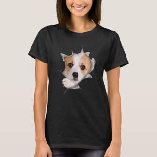 Schattige Corgi gezicht in Pembroke Welsh Corgi Do T-shirt