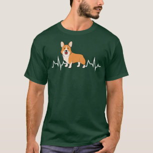 Schattige Corgi Hartslag Ik hou van mijn Corgi Ho T-shirt