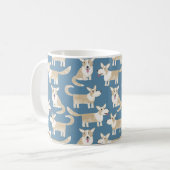Schattige Corgi Hond Koffiemok (Voorkant links)