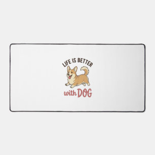 Schattige Corgi Hond Leven Is Better Met Hond Desi Bureaumat