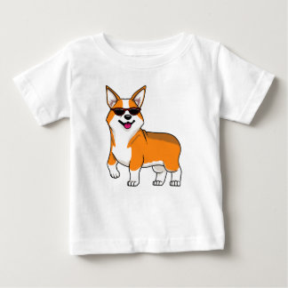 Schattige Corgi-hond met zonnebril