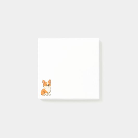 Schattige Corgi Hond Post-it® Notes (Voorkant)