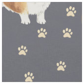 Schattige Corgi Hond Stof (Close Up)