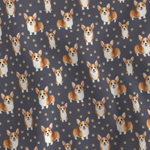 Schattige Corgi Hond Stof