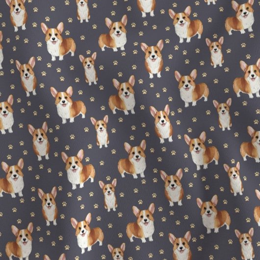Schattige Corgi Hond Stof