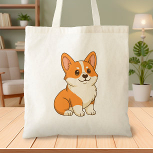 Schattige Corgi Hond Tote Bag