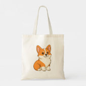 Schattige Corgi Hond Tote Bag (Achterkant)