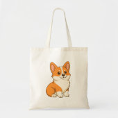 Schattige Corgi Hond Tote Bag (Voorkant)
