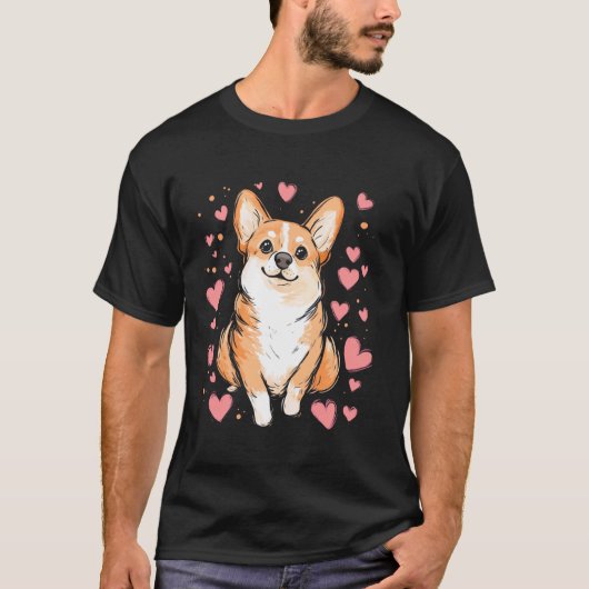 Schattige Corgi Kinderen T-shirt (Voorkant)