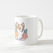 schattige corgi koffiemok (Voorkant rechts)