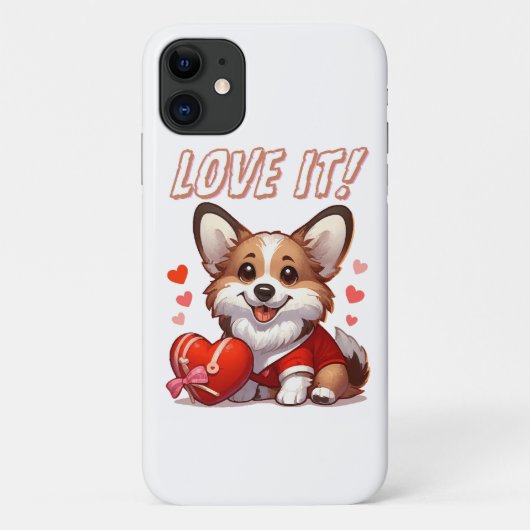 Schattige Corgi Liefde Case-Mate iPhone Case (Achterkant)