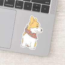 Schattige Corgi met Gingham Checkered Bandana