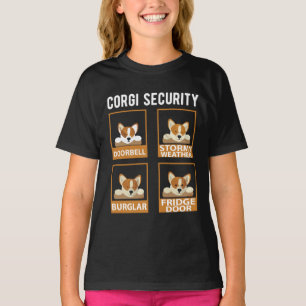 Schattige Corgi Moeder Pembroke Welsh Puppy Hond V T-shirt