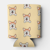 Schattige Corgi Patroon – Hondenliefhebber Drink K Blikjeskoeler (Achterkant)