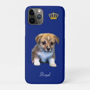 Schattige Corgi Puppy Hond & Koninklijke Kroon op  Case-Mate iPhone Case