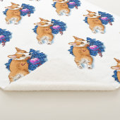 Schattige Corgi puppy kerst Sherpa Deken (3/4)