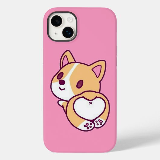 Schattige Corgi Puppy Liefde Case-Mate iPhone Case (Achterkant)