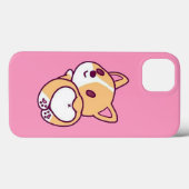 Schattige Corgi Puppy Liefde Case-Mate iPhone Case (Achterkant (horizontaal))