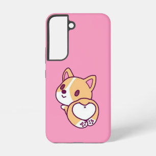 Schattige Corgi Puppy Liefde Samsung Galaxy Hoesje
