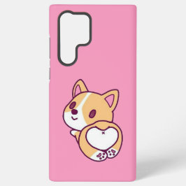 Schattige Corgi Puppy Liefde Samsung Galaxy Hoesje