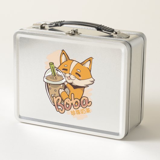 Schattige Corgi Puppy met Bubble Tea (Voorkant)