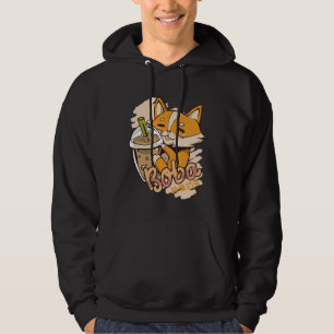 Schattige Corgi Puppy met Bubble Tea Hoodie