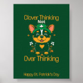 Schattige Corgi St. Patrick's Day Poster (Voorkant)