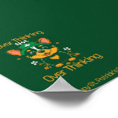 Schattige Corgi St. Patrick's Day Poster (Hoek)