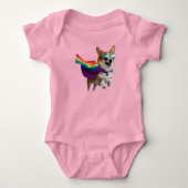 Schattige Corgi Superheld  Romper (Voorkant)