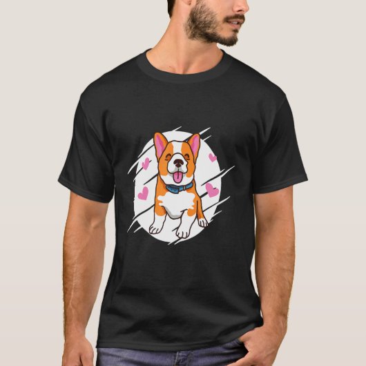 Schattige Corgi T-shirt (Voorkant)