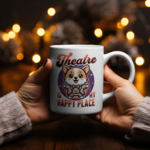 Schattige Corgi Theatre is mijn gelukkige plek