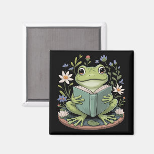 Schattige Cottagecore Bloemenkikkers Esthetische N Magneet