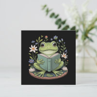 Schattige Cottagecore Bloemrijke Kikker Esthetisch