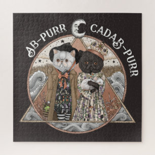 Schattige  Cottagecore Cat Witches Halloween Legpuzzel