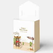 Schattige Cowboy Beer Western Rodeo Cactus Baby sh Bedankdoosjes (Open)