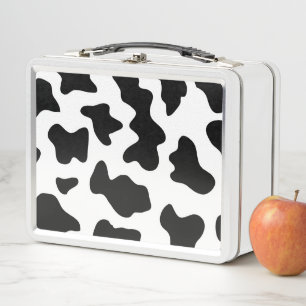 schattige cowboy, koe zwart-wit boerderij