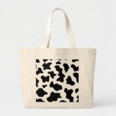 schattige cowboy, koe zwart-wit boerderij grote tote bag (Voorkant)