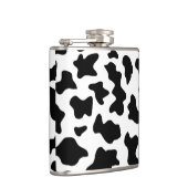 schattige cowboy, koe zwart-wit boerderij heupfles (Rechts)