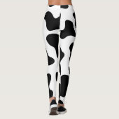 schattige cowboy, koe zwart-wit boerderij leggings (Achterkant)