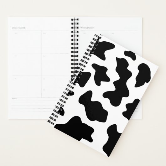 schattige cowboy, koe zwart-wit boerderij planner (Display)