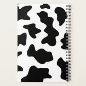 schattige cowboy, koe zwart-wit boerderij planner (Achterkant)