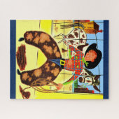 schattige cowboy legpuzzel (Horizontaal)