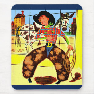 schattige cowboy muismat
