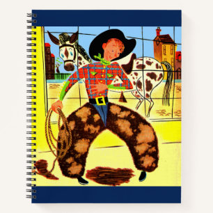 schattige cowboy notitieboek