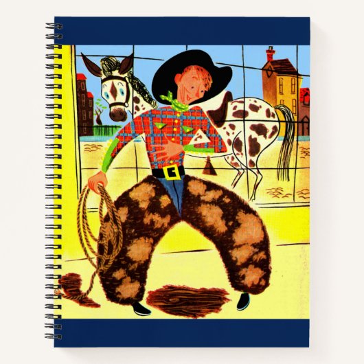 schattige cowboy notitieboek (Voorkant)