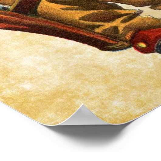 schattige  cowboy poster (Hoek)